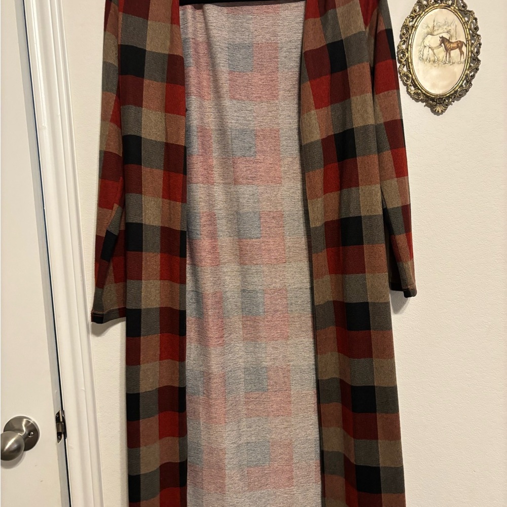 Plaid Cardigan